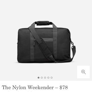 Everlane Nylon Weekender Black Bag